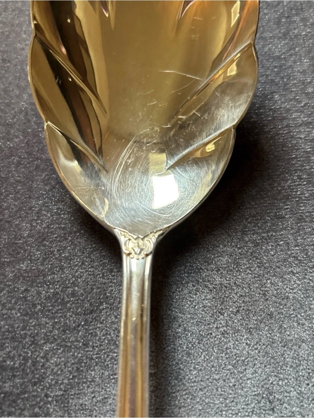 Vintage 1847 Rogers Bros. Reflection Silver-Plated Serving Spoon
